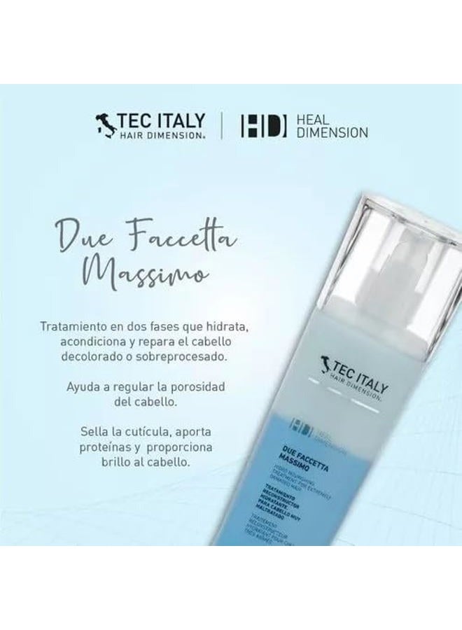 Tec Italy Due Faccetta Massimo Hydro Nourishing Hair Treatment - 300 ml/10.1 oz - Image 3