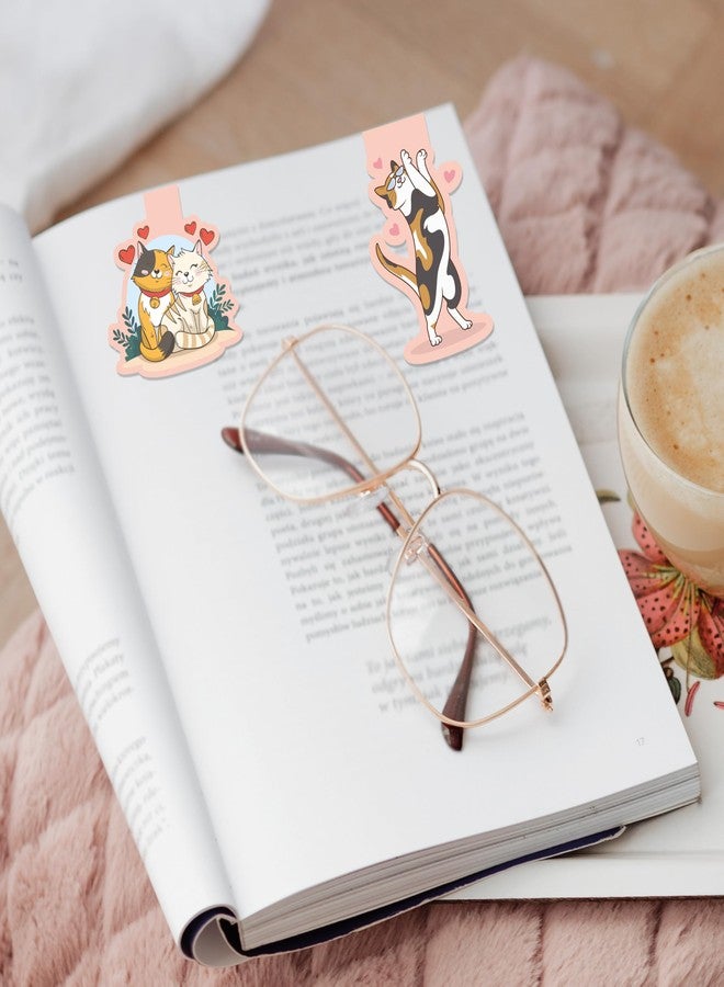 PaperO Cat-Themed Magnetic Bookmarks - Pack of 3 Cute Page Markers for Kids & Book Lovers | Ideal Gift & Fun Magnetic Clips - Image 5