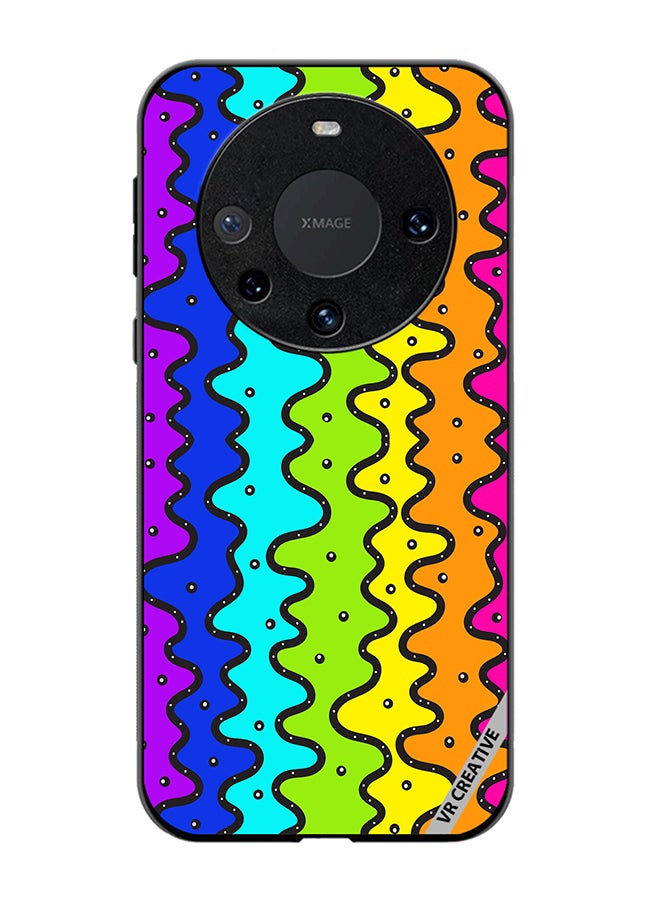 VR CREATIVE Protective Case Cover For Huawei Mate 60 Pro Color Strip Design Multicolour - Image 1