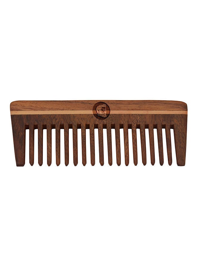 NIBEMINENT Shisham Wooden Comb Multicolour 8X6X2inch