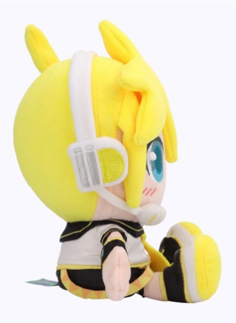 General - New Kagamine Len Rin Hatsune Miku, Mirror Twin Men's Plush Toy Doll, suitable for giving gifts to fans and friends, home decoration (25cm) - Image 1