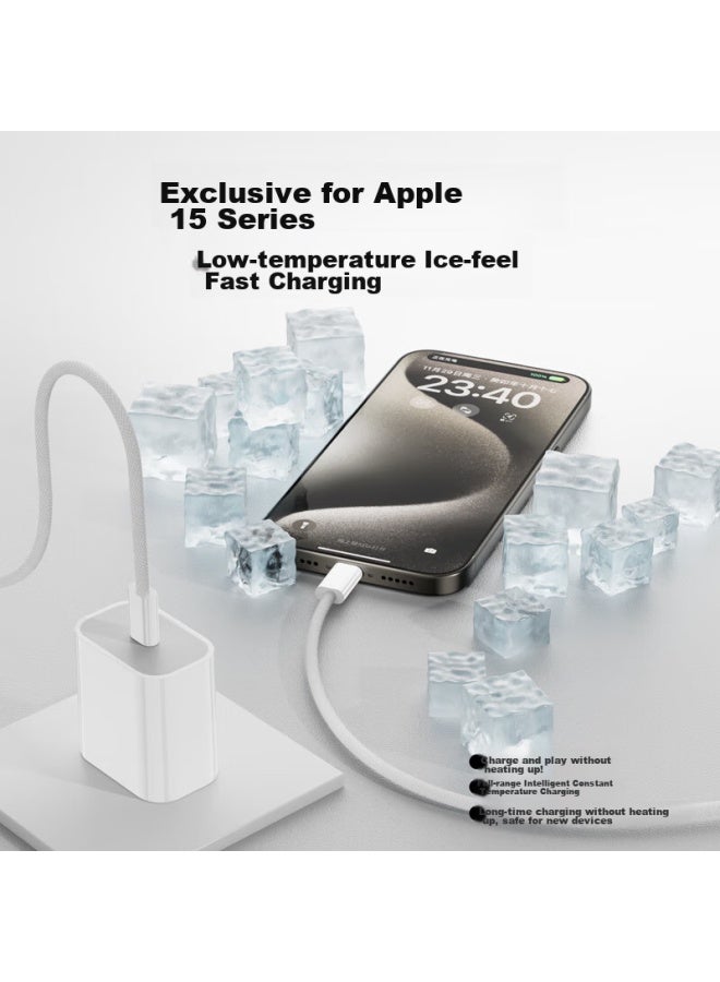 Oksj Compatible With Apple 15/16 Charger, 30w Fast Charging Set, Gallium Nitride Iphone 15 Pro/pro Max , Charging Head + Data Cable - Image 5