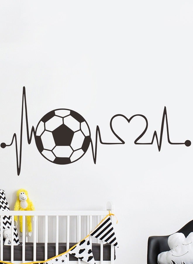بي أف هوم ملصق حائطي «نبض كرة القدم» - ملصق لمحبي الرياضة لغرفة النوم وغرفة المعيشة ومدخل المنزل، ذاتي اللصق وقابل للإزالة، مصنوع من مادة PVC - Image 4