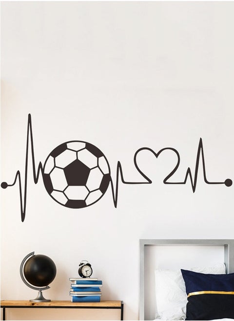 Football Heartbeat Room Entryway Wall Decorative Stickers