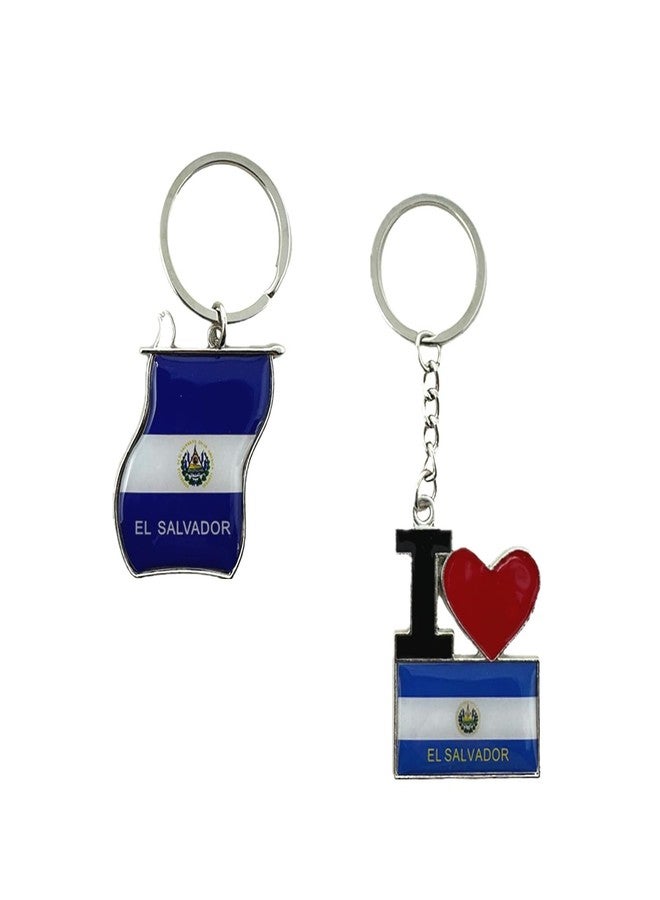 TSY TOOL 8 Pack El Salvador Keychains Country Metal Keychain, 4 Bottle Opener, Heart-shaped Whistle, Shoe, Flag, Turtle, etc. Souvenir Keychains, Gift, Bulk - Image 5