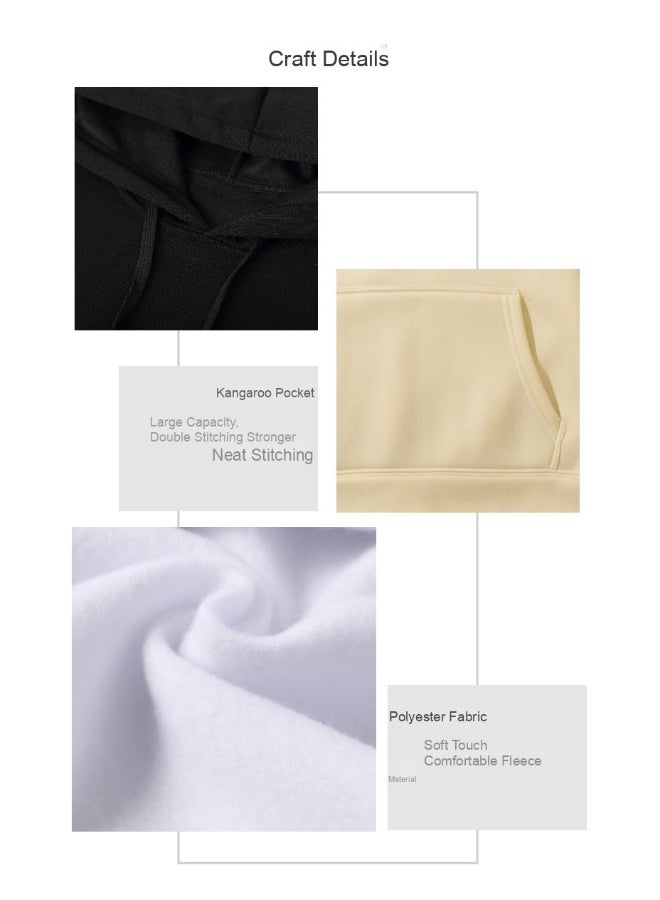 إيسنشالز طقم سويت شيرت بقلنسوة Unisex Essentials - سويت شيرت وبنطلون رياضي فضفاض بتصميم عصري وطباعة حروف - Image 4