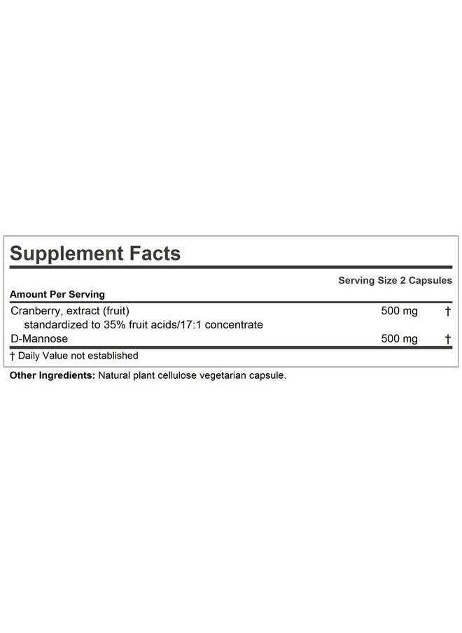 Andrew Lessman - Cranberry With Dmannose 240 Capsules Supports Bladder Kidney And Urinary Tract Health. High Potency Standardized Cranberry Concentrate And Dmannose. Easy To Swallow Capsules - Image 1