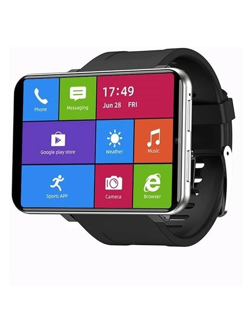 ساعة ذكية 4G بشاشة 2.86 انش اندرويد 7.1 3GB+32GB كاميرا 5MP بطارية 2700mAh للرجال (فضي، 3GB+32GB) - Image 1