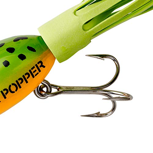 Arbogast Hula Popper Topwater Fishing Lure, Frog Yellow Belly, G730 (1 1/4 in, 3/16 oz) - Image 2