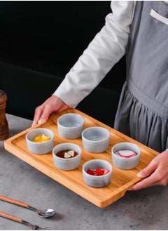 Shuer 6-Piece Mini Sauce Dip Dish Sets Silver 6x3 Inch  - Image 1