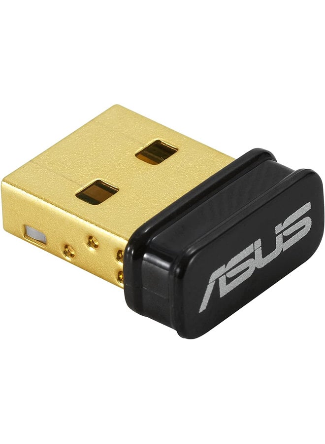 ASUS USB-BT500 Bluetooth 5.0 USB adapter with ultra-small design, supports 2.1/3.x / 4.x Gold - Image 1