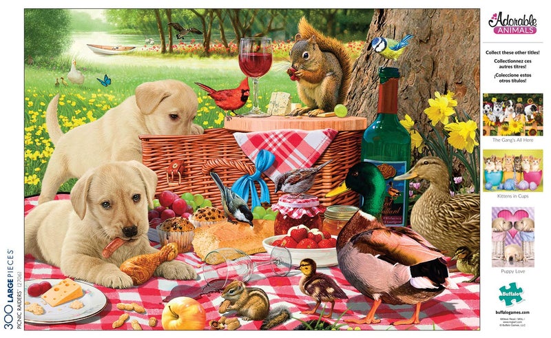 Buffalo Games - Steve Read - Picnic Raiders - 300 Piece Jigsaw Puzzle For Adults -Challenging Puzzle Perfect for Game Nights - Finished Size is 21.25 x 15.00 - Image 4
