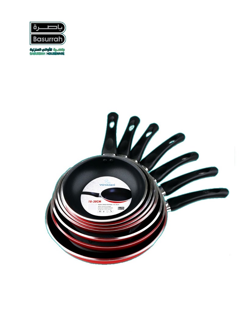 BASURRAH Basurrah Voyager non-stick frying pan set 7 pieces  18-30 cm  - Image 4