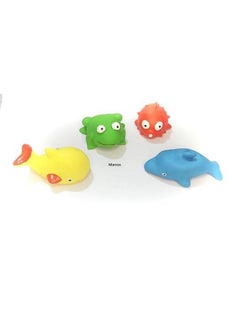 Manos Manos Toys for Baby - Jungle Animal Friends Bath Toys | Toddler Baby Chu Chu Bathing Squeeze Bath Toys Non-Toxic - Set of 4  - Image 3