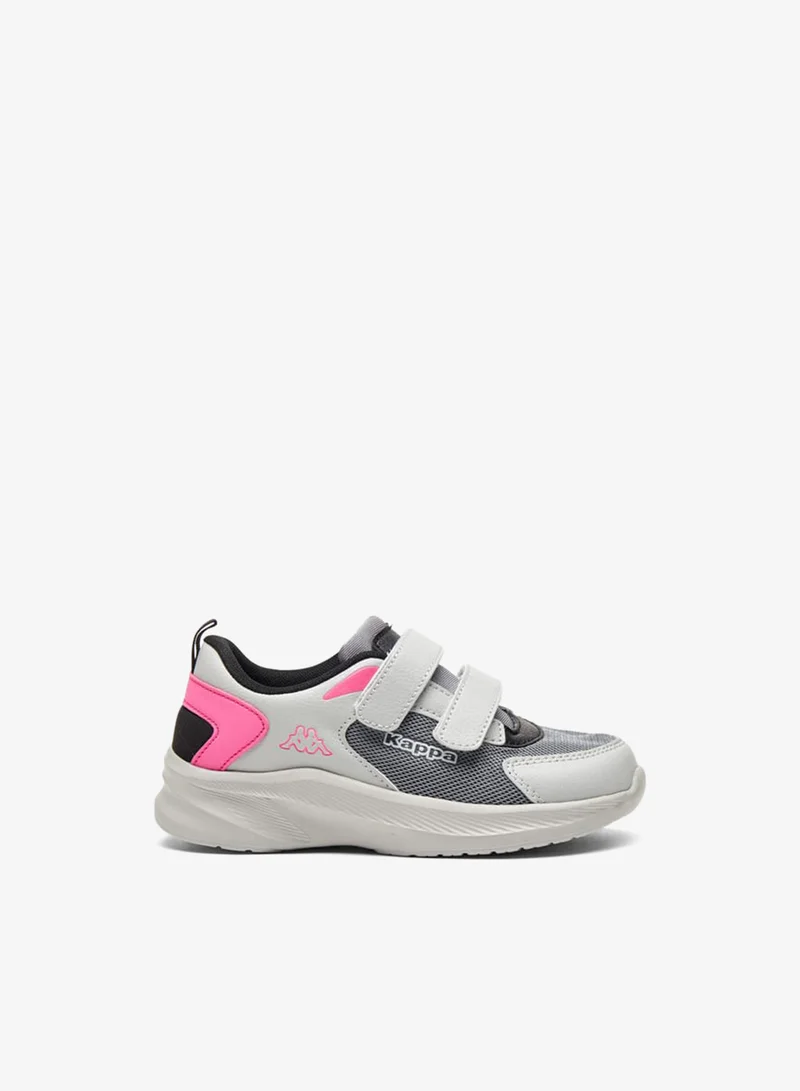Kappa Girls' Textured Sneakers with Hook and Loop Closure