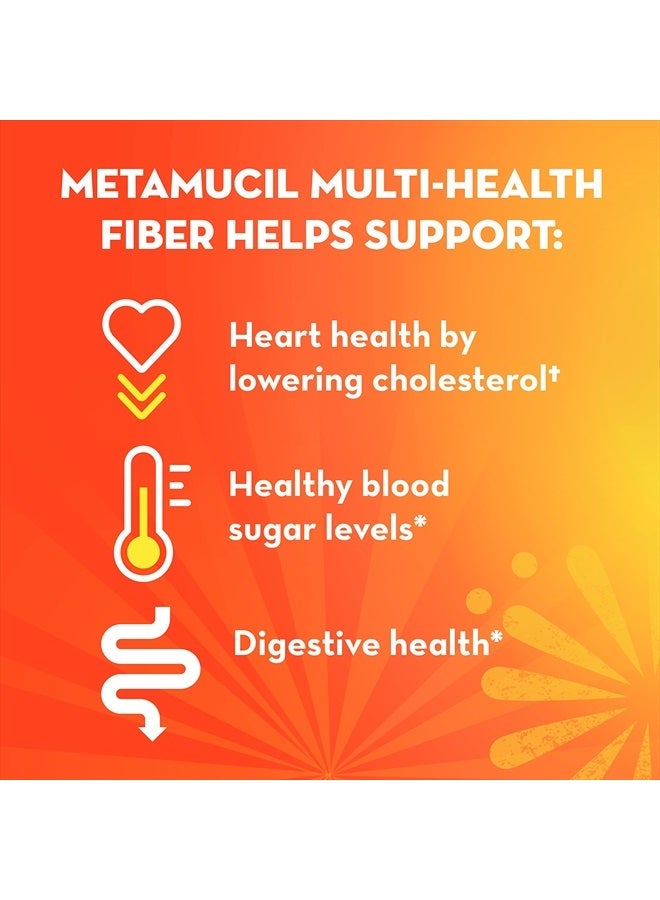 Metamucil Daily Fiber + Collagen, Psyllium Husk Powder, Plant Based, Sugar-Free with Stevia, 3-in-1 Fiber for Digestive Health, Orange Flavored, 90 Doses (29.8 OZ Fiber Powder) - Image 5