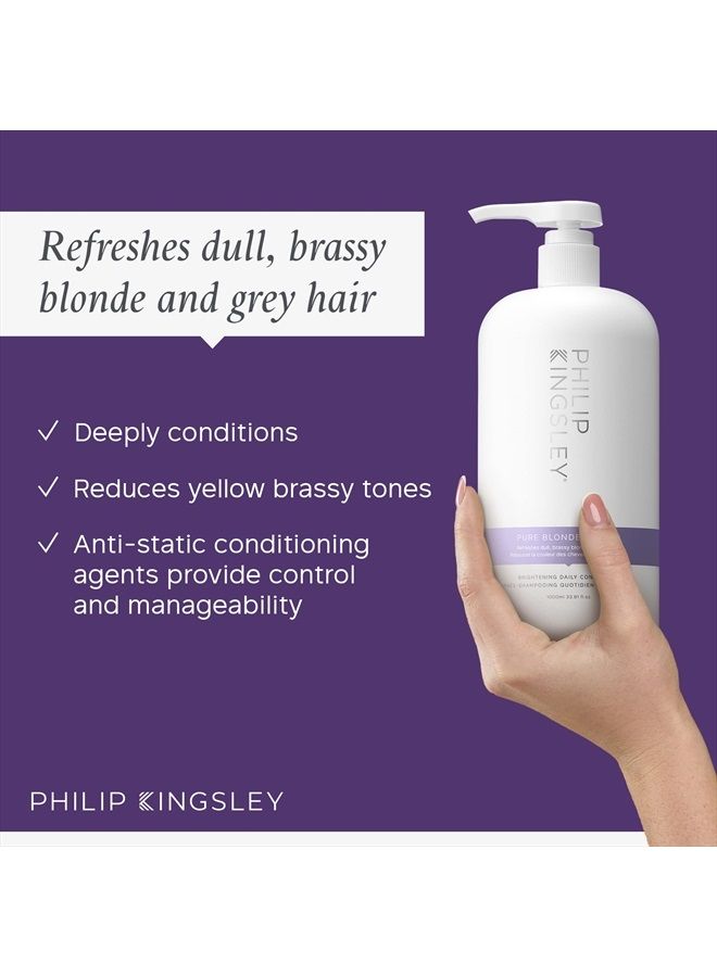Philip Kingsley بلوند نقي/فضي بلسم يومي مبيض بنفسجي للشعر الأشقر والرمادي والمصبوغ والمميز والمبيض، 33.8 أونصة - Image 2