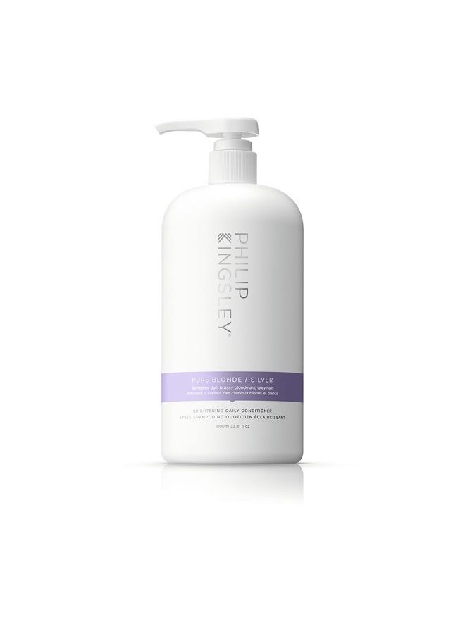 Philip Kingsley بلوند نقي/فضي بلسم يومي مبيض بنفسجي للشعر الأشقر والرمادي والمصبوغ والمميز والمبيض، 33.8 أونصة - Image 1