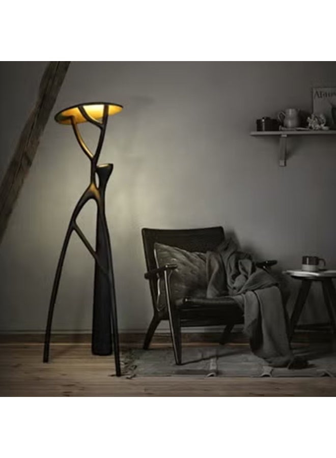 Floor Lamp Modern LED Floor Lamp Warm and cozy lighting for Family Iftar Gatherings, Ramadan Home Lighting Decoration, Easy Installation-Creative abstract sculpture-shaped fiberglass floor lamp - LED spotlight, eye-friendly and flicker-free, with light source, suitable for home/bedroom/dining room/living room/hotel/showroom/villa - Image 3