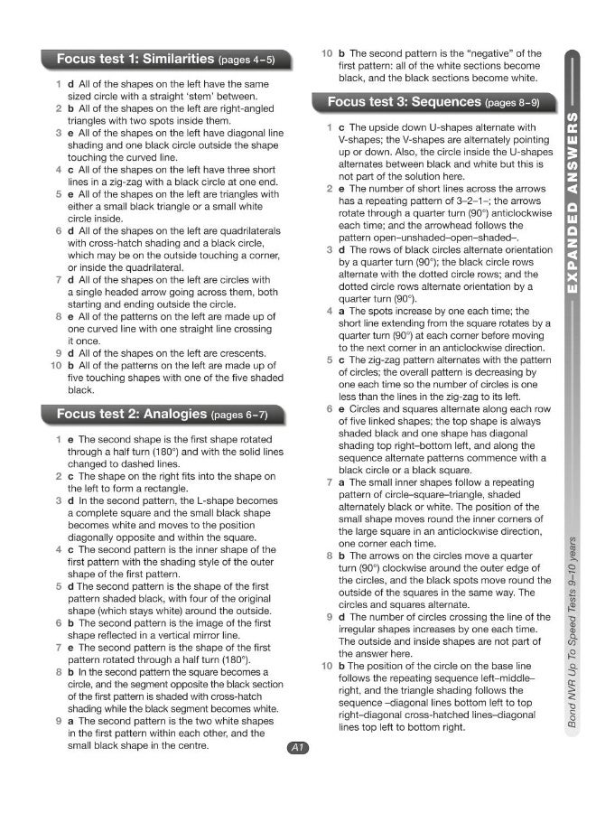 Bond 11+: Bond 11+ Non-verbal Reasoning Up to Speed Assessment Papers with Answer Support 9-10 Years - Image 4