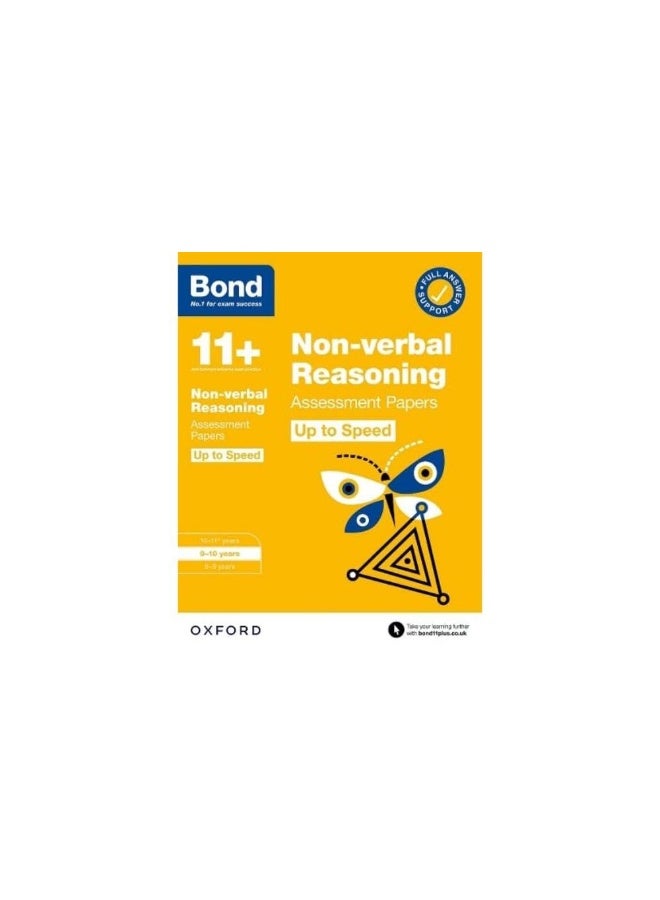 Bond 11+: Bond 11+ Non-verbal Reasoning Up to Speed Assessment Papers with Answer Support 9-10 Years - Image 1