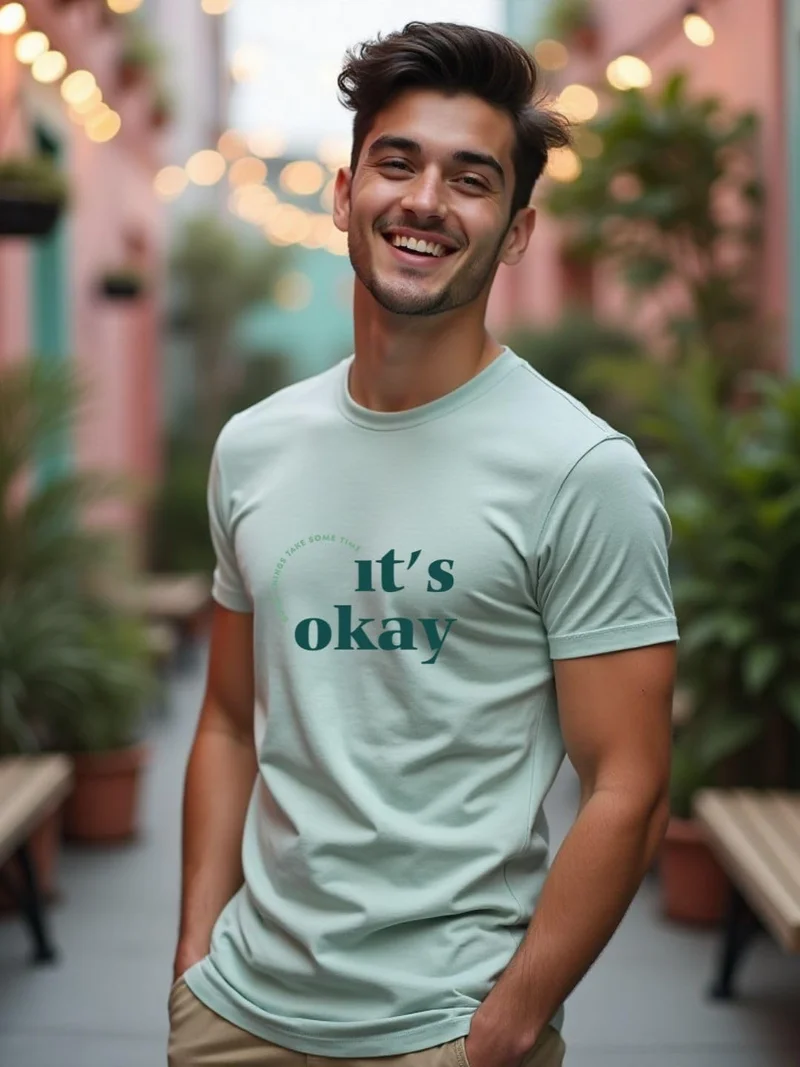 نوبيرو Cotton Graphic Printed T-Shirt for Men