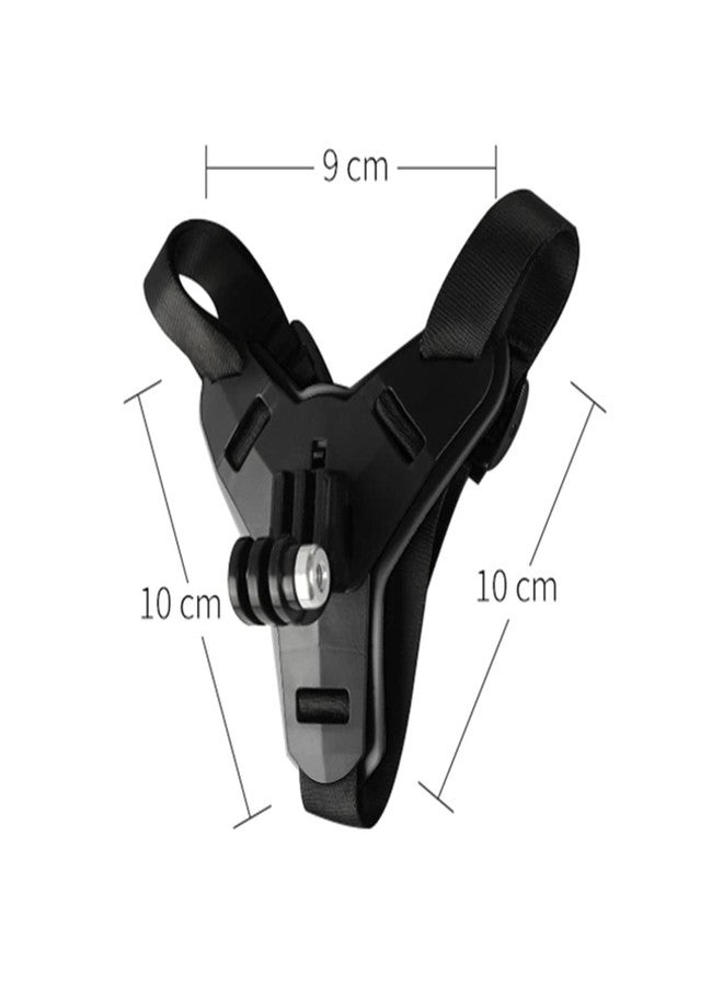 Lupholue Motorcycle Helmet Chin Strap Mount Compatible with GoPro Hero 13, 12, 11, 10, 9, 8, 7, (2018), 6, Hero Black, Insta 360, Session, Xiaomi Yi, SJCAM （Black） - Image 5
