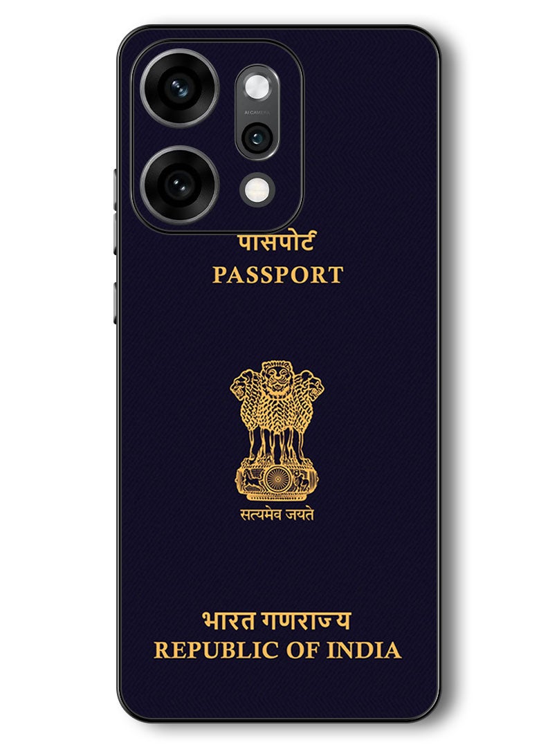 Theodor Case Compatible with Oppo Reno 14 Pro 6.83 Inch Protection Shockproof Bumper Cover India Passport - Image 1