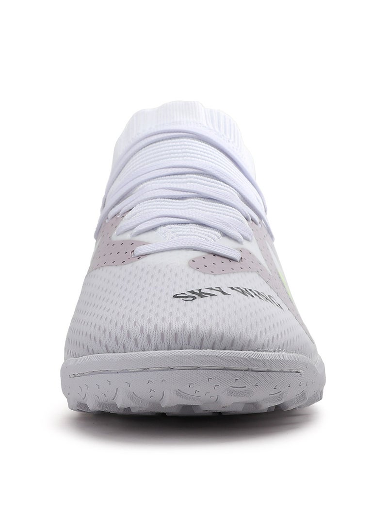 SKY WING Men's Soccer Shoes Cleats Professional High-Top Breathable Athletic Football Shoes Outdoor/Indoor Professional Futsal Football Training Sneakers - Image 3