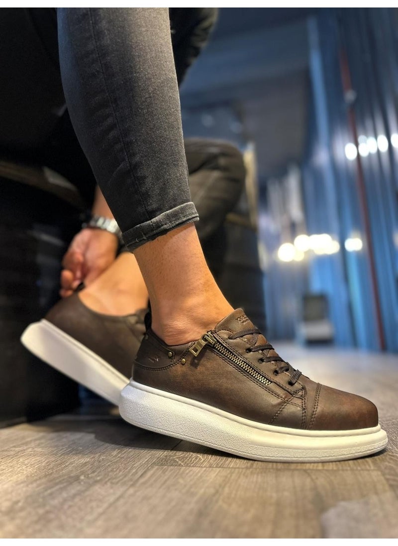 KnACK - High Sole Casual Shoes 555 Matte Brown - Image 1