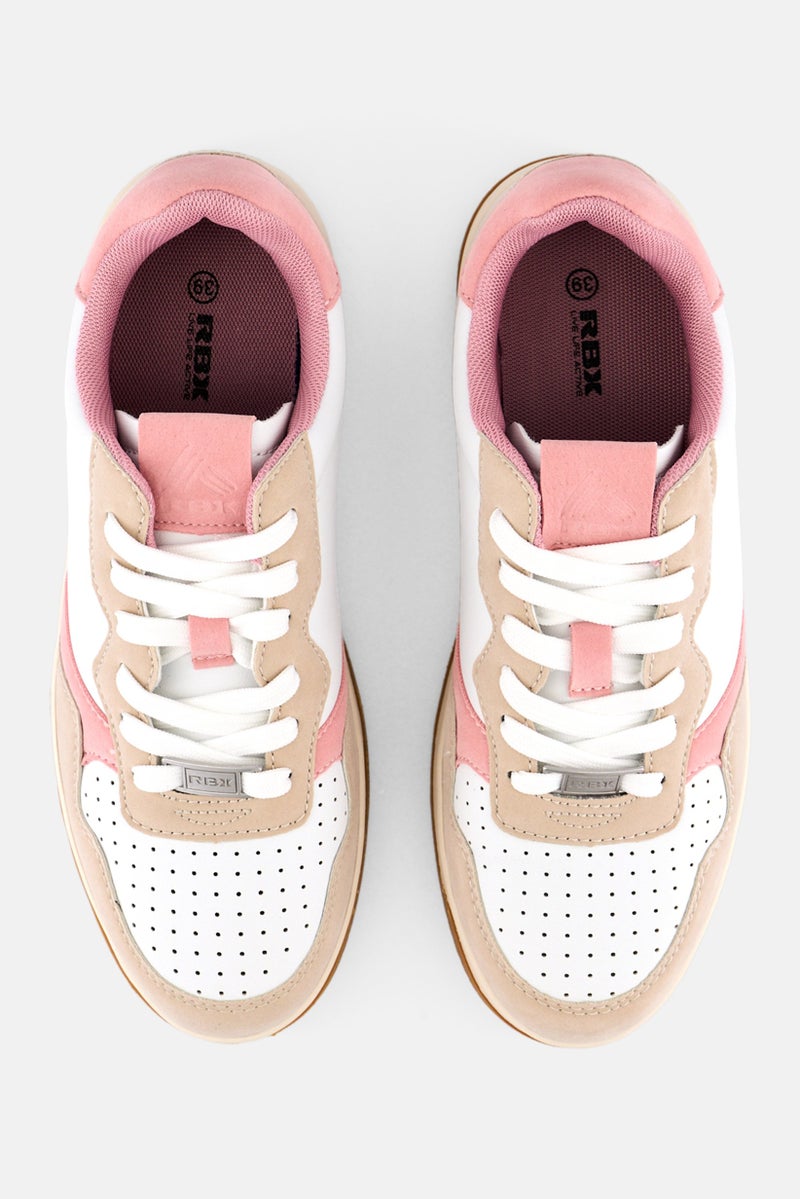 RBX Women Brand Logo Lace Up Outdoor Shoes, Multicolor - Image 3