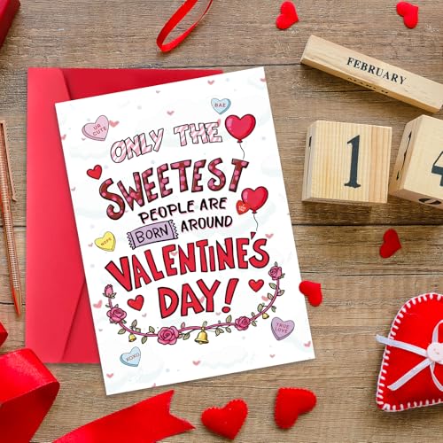 FANCYLUCKY Funny Valentine Day Birthday Gifts for Women Her, Sweet Birthday Valentine Day Card Gifts for Wife Girlfriend - Image 4