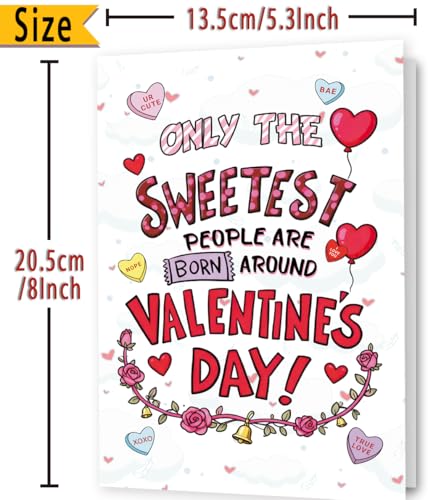 FANCYLUCKY Funny Valentine Day Birthday Gifts for Women Her, Sweet Birthday Valentine Day Card Gifts for Wife Girlfriend - Image 3