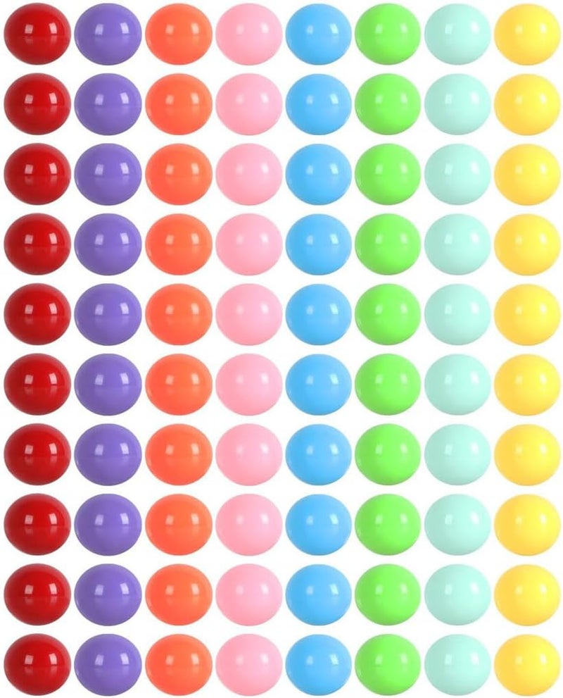 Witlans 80pcs Chinese Checker Game Replacement Balls,8 Colors 14mm Acrylic Balls for Marble Run,Aggravation Game,Marbles/Traditional Marbles Games - Image 3