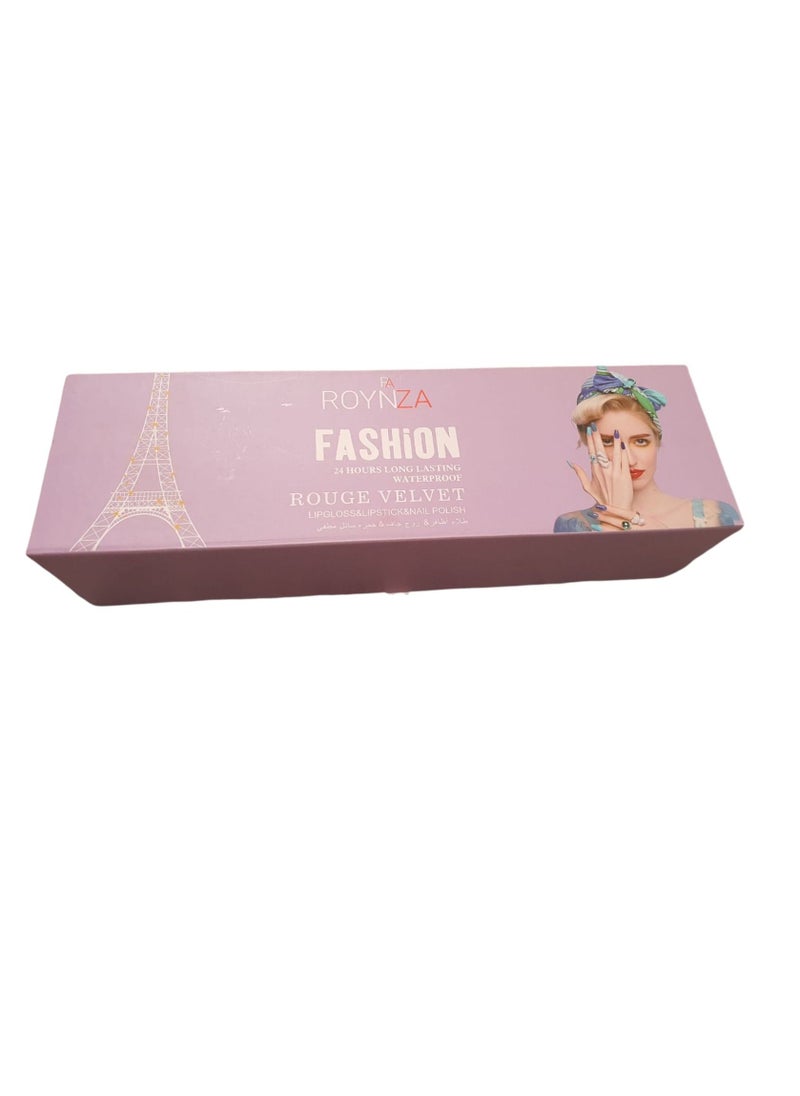 ROYNZA - Lipstick dry and lipstick liquid and nail polish setMulticolored - Image 1