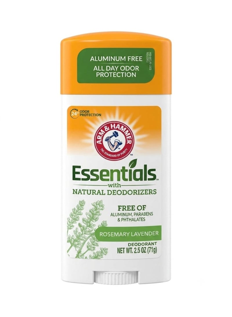 Arm & Hammer Essentials Deodorant, Rosemary Lavender, Aluminum Free, 2.5 oz (71g)