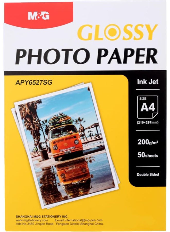 M&G Glossy Paper, 200gsm A4 Double-Sided for High-Quality Photo and Document Printing - Image 3