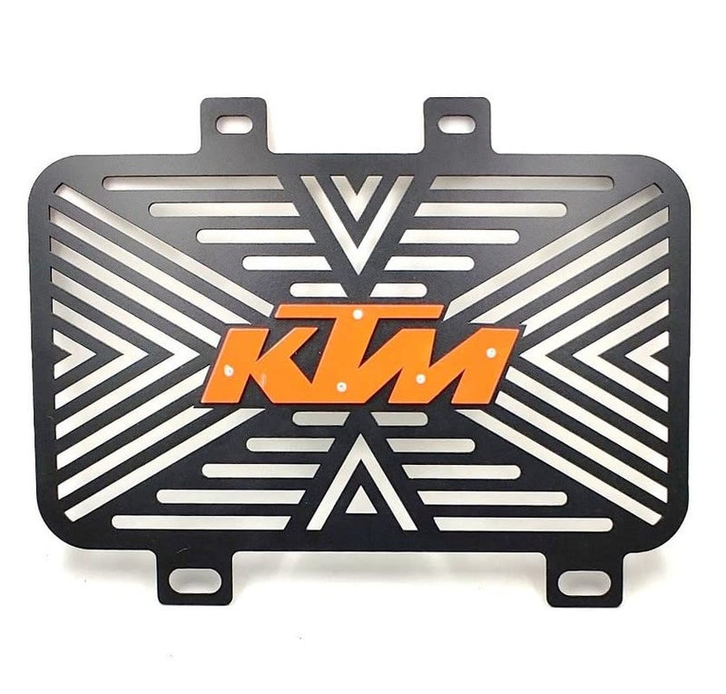 0TO6 Mild Steel Metal Radiator Grill Guard For KTM RC Duke 125 200 250 390 All Model, BLACK & ORANGE - Image 4
