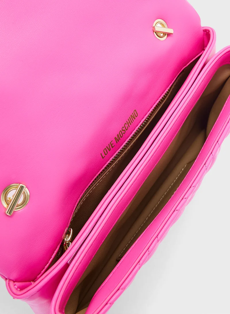 Love Moschino FUCHSIA QUILTED PU FUCHSIA QUILTED PU