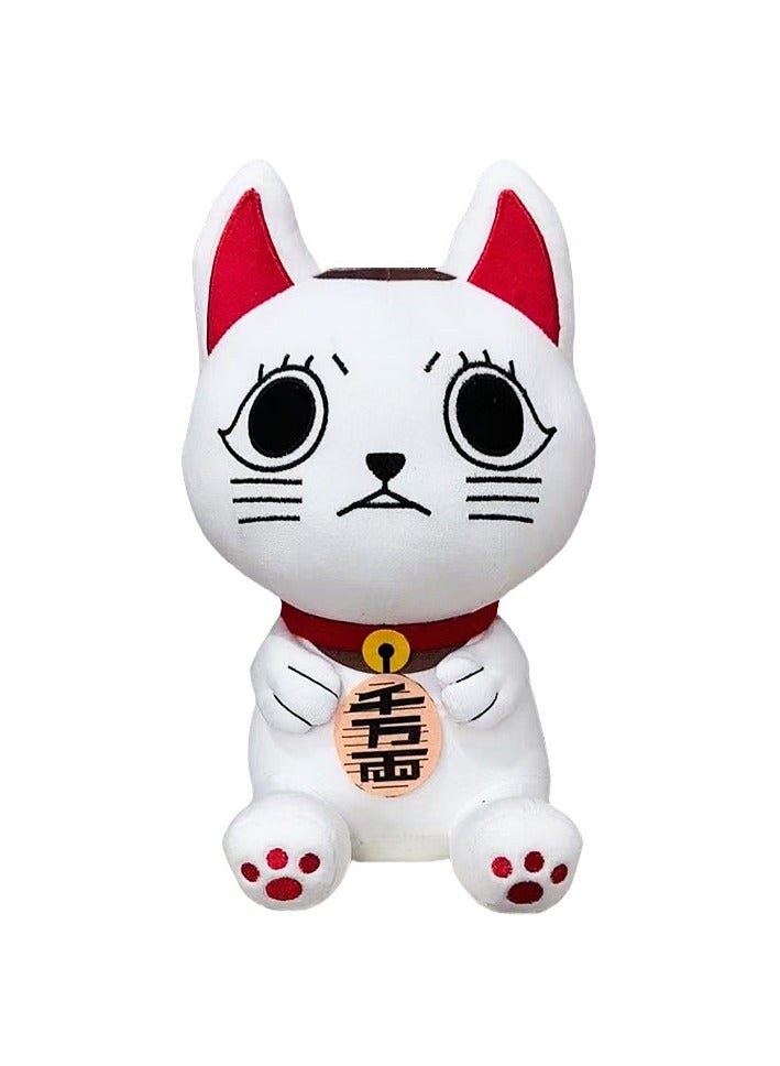 عام دمية القط الحيوان الأنيمي ضمير القط الجميل، هدية العطلات، دمية القط القبضية ماكي، 25 سم، اختيار عيد الميلاد للأولاد والبنات، ديكور المنزل - Image 1