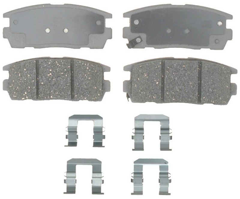 ACDelco 14D1275CH Advantage Ceramic Rear Disc Brake Pad Set with Hardware - Image 1
