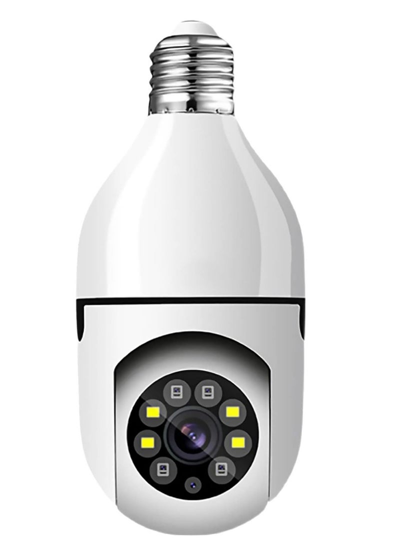 ELTRAZONE - 1080P Wireless Tovnet Wifi Pan/Tilt Light Bulb Security Camera, 360 Degrees 3.0MP Cam Home Surveillance CCTV Panoramic IP Camera, with Night Vision, Two Way Audio, Smart Motion Detection - Image 1