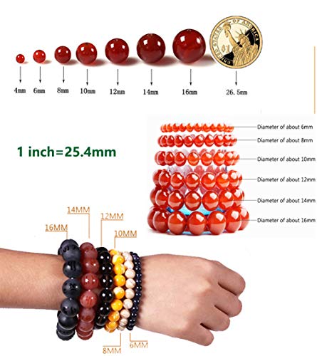Cmidy 7 Chakra Natural Stone Beads Mixed 100pcs 8mm Round Genuine Real Stone Beading Loose Gemstone Amethyse Color DIY Smooth Beads for Bracelet Necklace Earrings Jewelry Making - Image 5