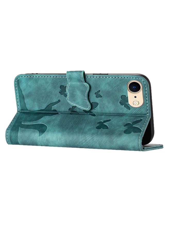 S-TOP Case For iPhone SE 2022 / 2020 / 8 / 7 Butterfly Cat Embossing Flip Leather Phone Case - Image 5
