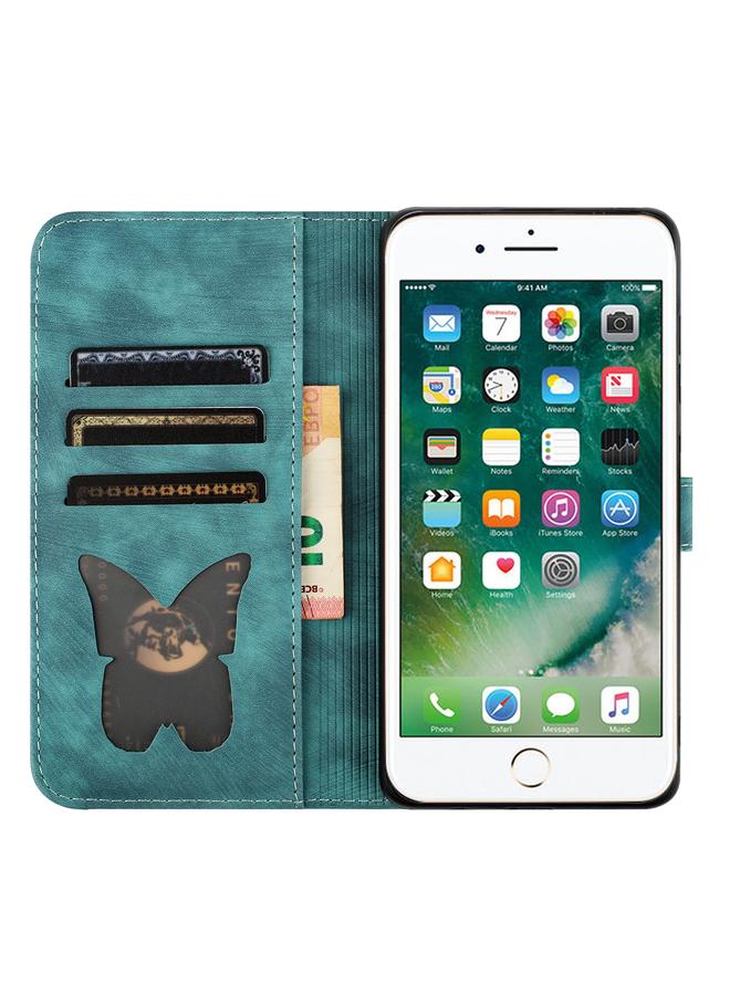 S-TOP Case For iPhone SE 2022 / 2020 / 8 / 7 Butterfly Cat Embossing Flip Leather Phone Case - Image 4