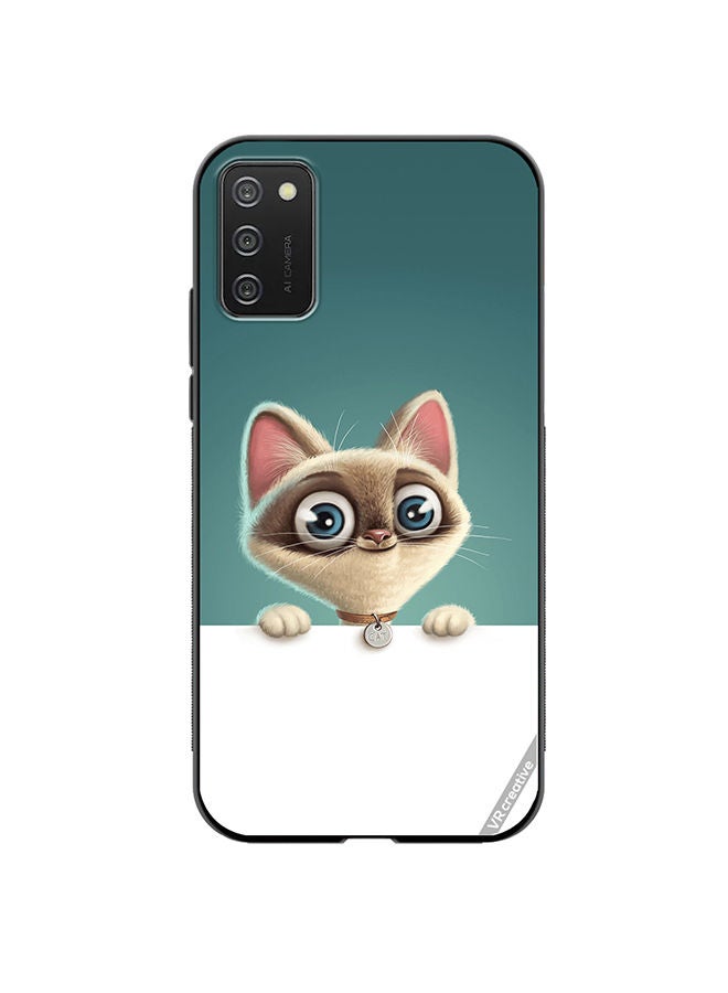 VR CREATIVE Protective Case Cover For Samsung Galaxy A03s Cute Cat Design Multicolour - Image 1