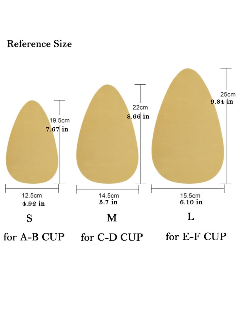 SYOSI - 2 Pairs br ea st Lift Tape Push Up Pasties Adhesive Invisible br ea st Tape with 2 Pairs Nipple Covers Backless Nipple Cover SetDIY br ea st Lift Grade with Silicone br ea st Nipple Cover SIZE:M - Image 1