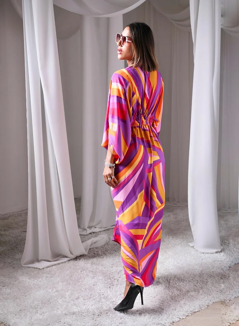 Ecstacy  Printed Drape Dress for Women | Best Price UAE