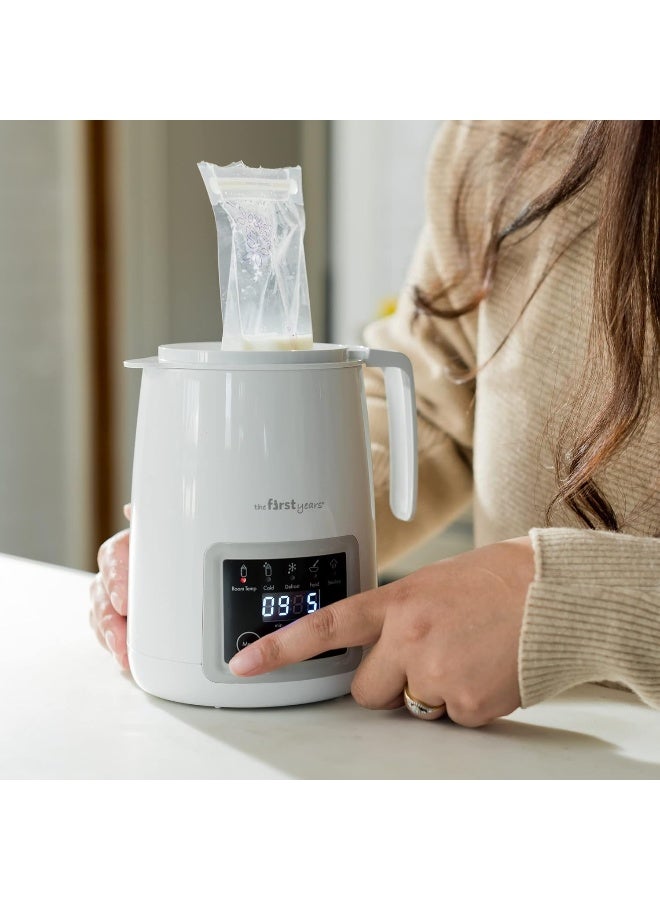 The First Years Gentle Warmth Digital Baby Bottle Warmer - Bottle Warmer for Breastmilk, Baby Formula, and Baby Food - Includes Milk Warmer, Basket, and Cup - White - Image 5