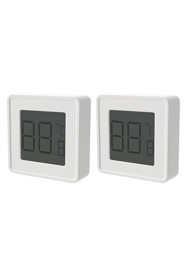 Y&D - Thermometer and Hygrometer for Room, Indoor Mini with Digital Temperature Humidity Meter Gauge Monitor, Large LCD Display Celsius Greenhouse Baby Office Home Cellar 2Pcs - Image 1